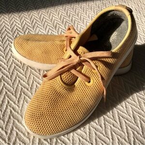 Allbirds women’s tree runners in gold